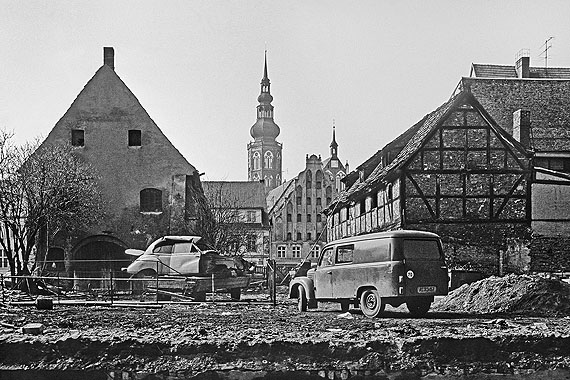 Robert Conrad: Greifswald, Blick von der Fleischer- zur Baderstraße (1987)