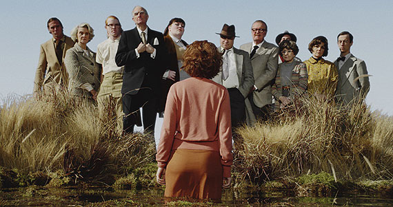 Alex Prager, Film Still #5, from the portfolio La Petite Mort, 2012 Archival pigment print, 13 x 24.65 inches. Courtesy Yancey Richardson Gallery