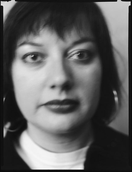 Werner Lieberknecht: Dresden, Portrait im Atelier: Deborah aus London, 19.12.1989