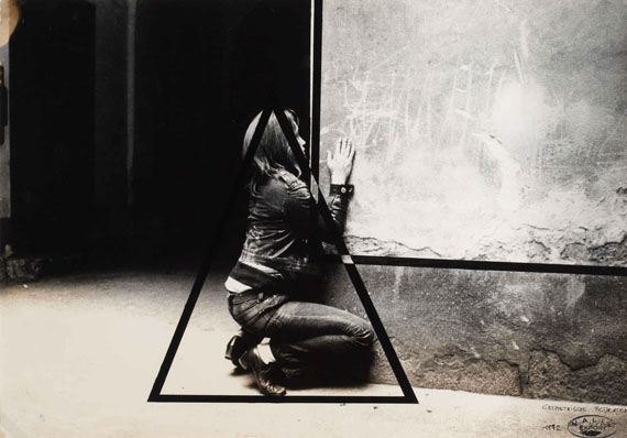 Valie ExportGeometrische Figurationen, from the series body configurations, 1972Vintage silver printWestLicht, Vienna