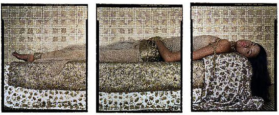 Bullets Revisited #3, 2012© Lalla Essaydi, Courtesy Edwynn Houk Gallery