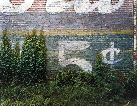William Christenberry 5&cent;&mdash;Demopolis, Alabama, 1978 from the portfolio Ten Southern Images Vintage dye transfer print 50.8 x 60.96 cm / 20 x 24 in. &copy;William Christenberry, courtesy of Feroz Galerie