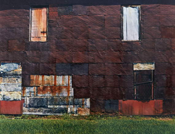 William Christenberry Fa&ccedil;ade of Cotton Warehouse&mdash;Newbern, Alabama, 1978 from the portfolio Ten Southern Images Vintage dye transfer print 50.8 x 60.96 cm / 20 x 24 in. &copy;William Christenberry, courtesy of Feroz Galerie