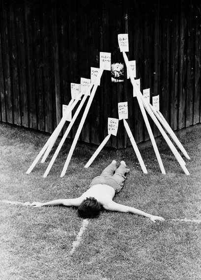 Peter Weibel, Sozialmatrix, Festival der konkreten Poesie, May 1971, Hanau © Peter Weibel
