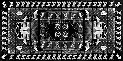 The Human Motif I (photo-carpet), 1989, 240x480 cm, silver gelatine print