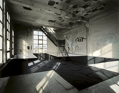 Grands Moulins, 2005Lambda print160 x 125 cm© Georges Rousse. Galerie RX, Paris.