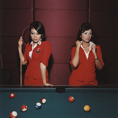 Brian FinkeLily and Azriza, Air Asia, 2006© Brian Finke Courtesy of the Stephen Cohen Gallery