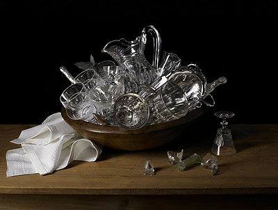 Robyn StaceyMiss Eliza Wentworth's Glasswarefrom The Great and the Good, 2008type c prints120 x 159cm, edition of 5 + 2 AP