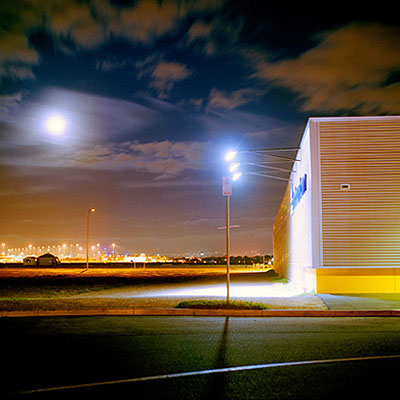 Mark KimberMoonrise over airportfrom Edgeland 2008giclée print80 x 80cm, edition of 6 + 2 AP