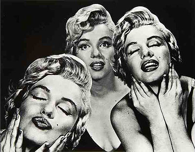 Lot n° 289 : , Philippe Halsman (1906-1979) , Marilyn, triple portrait, 1952