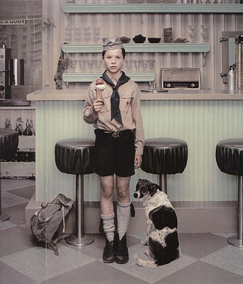 Erwin Olaf, RECENT WORKS, Rain, The Ice Cream Parlor, 2004, courtesy of Hamiltons Gallery