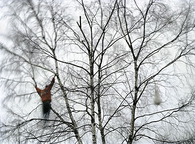 Falling, 2005Aus der Serie Sacred BirdLambda-Print auf Aluminium100x 137 cm, gerahmtAuflage 5+2ap