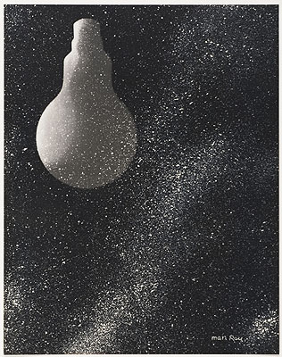 Man Ray Électricité aus der Mappe Électricité 1931 Rayogramm Lichtdruck auf Papier 25,7 x 20,3 cm (Darstellung), 37,5 x 27,3 cm (Karton), 49,8 x 39,8 cm (Passepartout) © VG Bild-KunstSammlung Ann und Jürgen Wilde