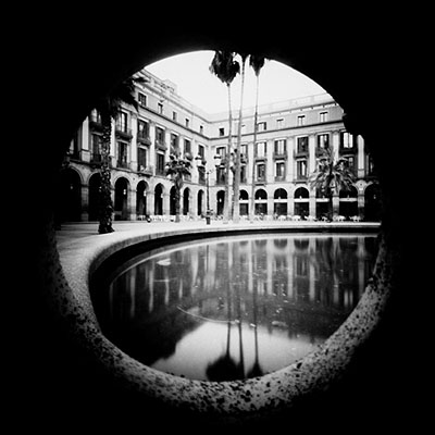urban nature, flowerpot pinhole plaza real, Camera Obscura, © Matthias Hagemann