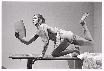 Carolee Schneemann, Interior Scroll (one of 13 silver gelatin prints), 1975