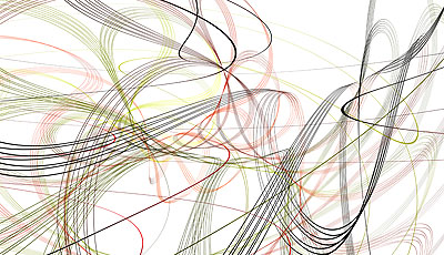 Thomas Ruff, zycles 3045, 2008, Ink-jet-Print auf Leinwand, 236 x 406 cm gerahmt, Courtesy the artist, © VBK, Wien 2009