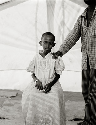 Hadija and her father Badel Addan Gadel, Somali refugee camp, Mandera, Kenya © Fazal Sheikh 2009