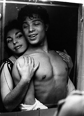 Flamencotänzer in der Garderobe, Madrid 1964