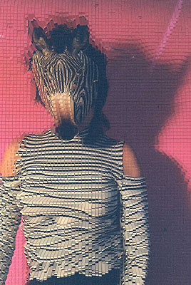 Birgit Jürgenssen Zebra I, 2001 C-Print auf Aluminium hinter Plexiglas © Nachlass Birgit Jürgenssen / VBK, Wien 2009 Sammlung Verbund, Wien