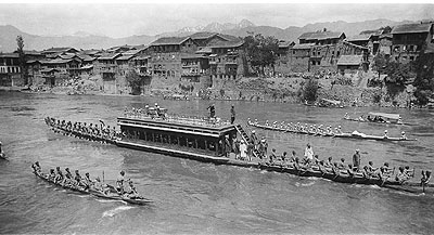 Einzug des Maharadja von Jammu und Kashmir nach Srinagar