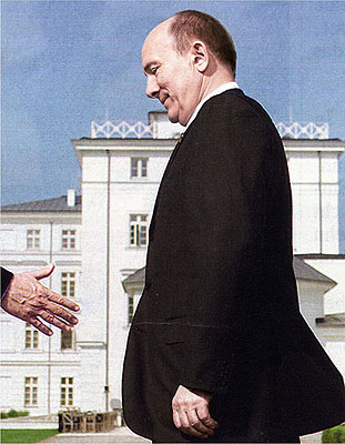 Die Überlegung, 2009 aus der Serie Vorbilder© Michael Schäfer