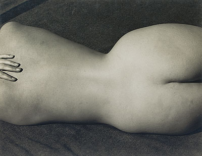 Edward Weston, Nude (Charis), silver print, 1935. Estimate: $35,000 to $45,000.