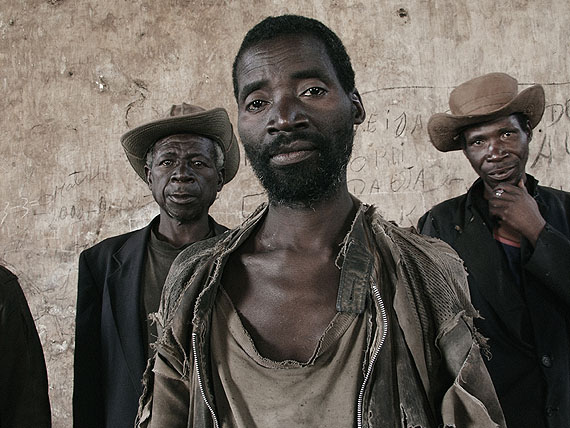 Guy TillimJustino Ngene, Laurino Bongue and Faucino Hando from the series "Kunhinga", 2002Digital pigment print on coated cotton paperComments: © Guy TillimCourtesy the artist and Michael Stevenson gallery