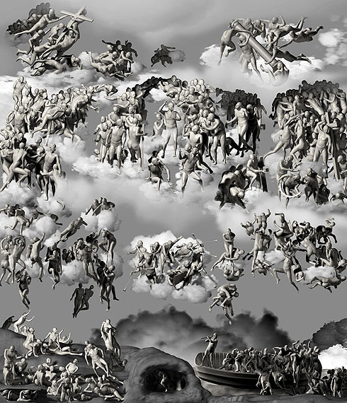 The-Last-Judgement-in-Cyberspace-the-Below-View, 2006, C-print, 385 x 480 cm © Miao Xiaochun