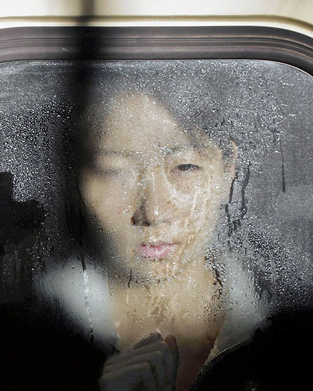 Michael Wolf: "Tokyo Compression #35"(2010) C-Print.  68cm x 86cm - Edition of 7; 100cm x 125cm - Edition of 5; 122cm x 152cm - Edition of 3