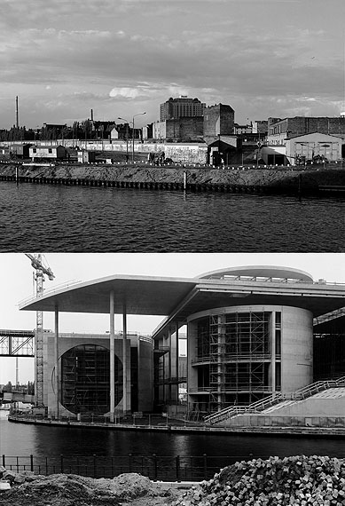 Stefan Koppelkamm: Berlin Blick vom Reichstagsufer auf die Charité 1991 Berlin Blick vom Reichstagsufer auf das Marie- Elisabeth-Lüders-Haus 2002