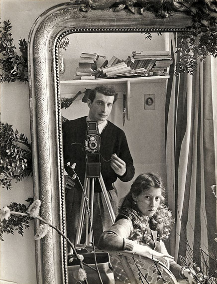 Edouard BoubatSELF-PORTRAIT WITH LELLA, PARIS. 1952Vintage or Early gelatin silver print 30,5 x 23,5 cm (12 X 9 1/4 IN.).Photographer's copyright stamp on the reverse