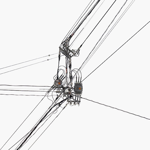 Andreas Gefeller, Poles 08, 2010, Tintenstrahldruck, 100x100 cm