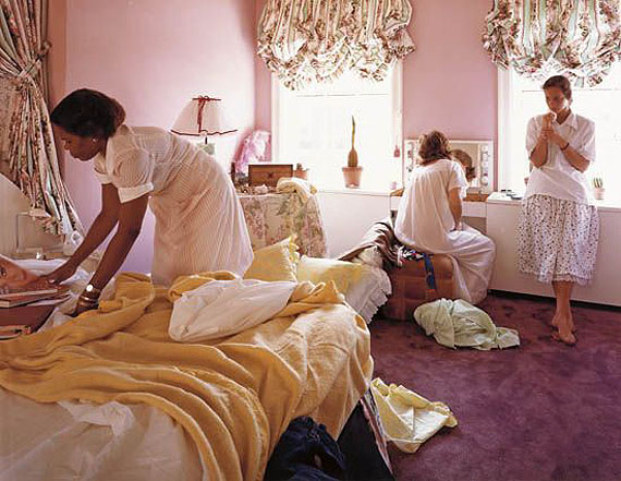 FINE PHOTOGRAPHS 03/24/2011 02:00 PM, Lot No. 158Tina Barney, "Beverly, Jill and Polly." Color coupler print, with Barney's signature, date, edition notations, and numeric notation in ink, on verso. 1982Estimate:$6,000-9,000