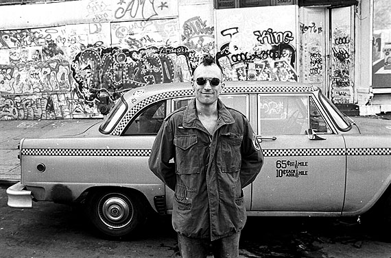 DeNiro (Travis Bickle), Taxi DriverGelatin silver print, 16 x 20 inches (40 x 50 cm)Edition of 25Copyright © Steve Schapiro / A. galerie