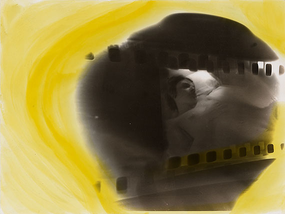 Untitled (from the series: Paris), 1971. Gelatin silver print hand coloured 18 x 23,8 cm