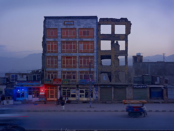 Some of the nonsensical property development taking place in Kabul. This district of the city, Karte Char Chateh, is remembered by Kabulis as that part of the bazaar which was burned by the British in 1842 as collective punishment for the killing of the British Envoy. The fires still burned when the British retreated two days later. Kabul, 2010
40x53