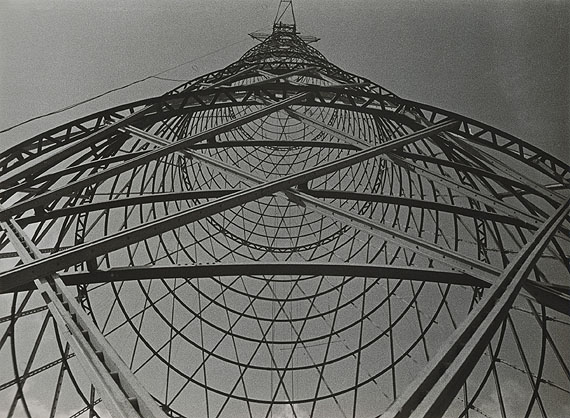 Alexander Rodchenko Shukhov Tower, 1929Gelatin-silver print, Vintage print 21,6 x 29,5 cmPrivate collection &copy; Rodchenko&rsquo;s Archive / 2011, ProLitteris, Zurich