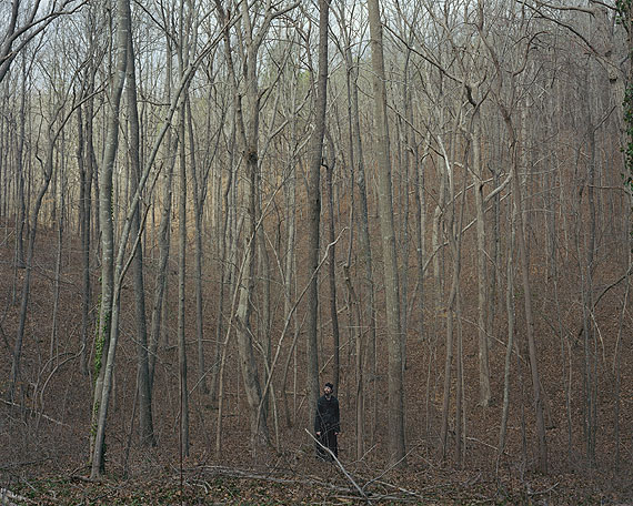 Alec Soth2006_03zL0016 (monk in the woods)2006archival pigment print101,6cm x 127cmCourtesy Loock Galerie, Berlin