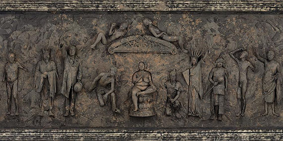 Wang Qingsong - The History of Monuments (Detail), 2010