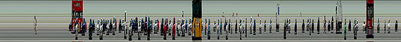 Jay Mark Johnson El Anarquista y el Autom&oacute;vil, 2008 photograph 90 x 864 cm