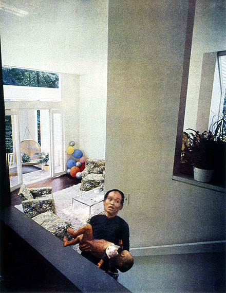 MARTHA ROSLERBalloons from the series: House Beautiful: Bringing the War Home (1966-1972)PhotomontageCourtesy the artist, Galerie Christian Nagel, Cologne/Berlin, Germany and Mitchell-Innes & Nash, New York, USAPhotography: courtesy the artist