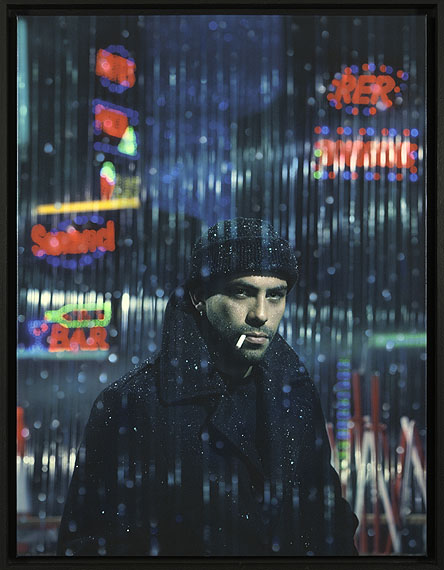 Pierre et GillesRider on the rain, 2010Photographie peinte - pi&egrave;ce unique Mod&egrave;le: David Silva &copy; Pierre et Gilles. Courtesy Galerie J&eacute;r&ocirc;me de NoirmontRepresented by : J&eacute;r&ocirc;me de Noirmont