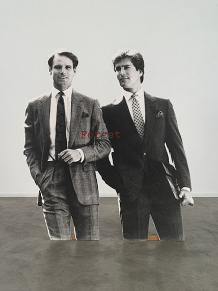 Adrian PiperWhat It’s Like, What It Is #2.6, 19911 enlarged photographic cutout (two parts) with silk screened text; 1 CD soundtrack 