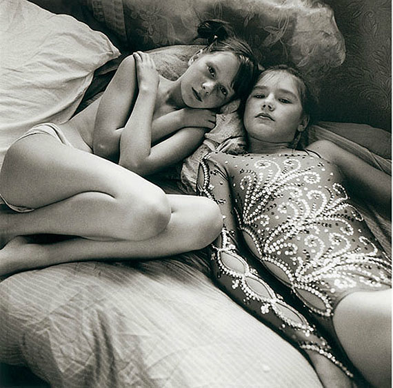 Michal ChelbinDasha and Oxana, Russia 2004from Strangley Familia BW2© Michael Chelbin