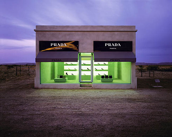 Burk Uzzle: Desert Prada, Marfa, Texas 2007Courtesy Laurence Miller Gallery