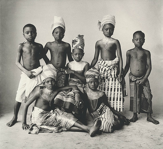 IRVING PENNDahomey Children, 1967Platinum palladium print mounted to aluminumc. 48 x 53 cmEdition of 45© The Irving Penn Foundation