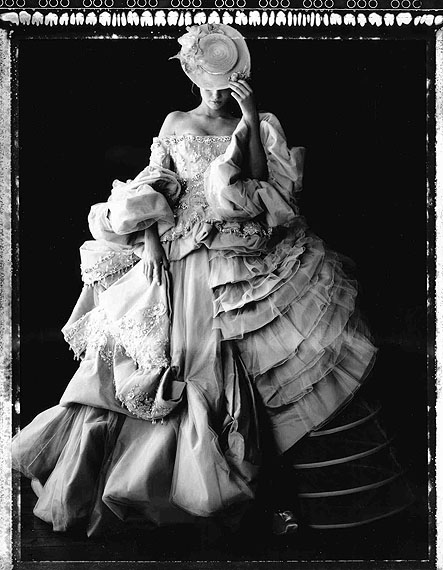 Madame au Chatelet, Dior Collection Winter 2007, Paris, 2009Gelatin silver printLarge, edition of 10, 72 3/4 x 53 1/8 in.Medium, edition of 5, 51 x 35 1/4 in.Small, edition of 10, 23 5/8 x 19 3/4 in.&copy; Cathleen Naundorf, courtesy of Hamiltons Gallery