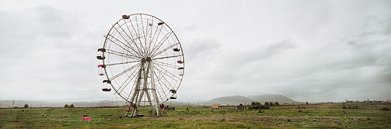 Wim Wenders: Ferris Wheel, Armenia, 2008. C-print. 151.3 x 348 cm.&copy; Wim Wenders. Courtesy Wenders Images