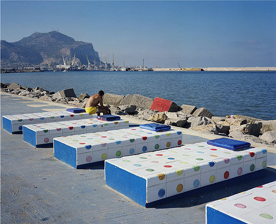 Wim Wenders, Sun Bather, Palermo, 2007, C-Print, 132 x 148 cm.&copy; Wim Wenders. Courtesy Wenders Images