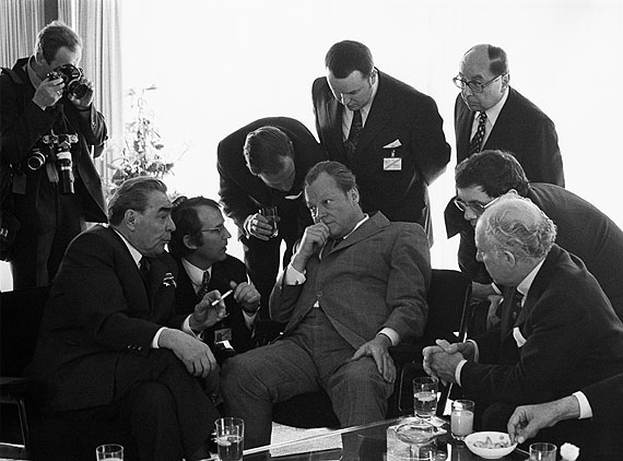 Barbara Klemm"Leonid Breschnew, Willy Brandt", Bonn, 1973
© Courtesy Barbara Klemm